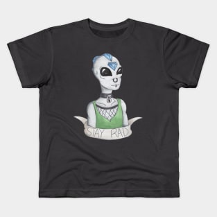 Stay Rad - Punk Alien Kids T-Shirt